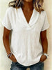 Women's Knitted Short-Sleeve Butterfly Collar Top by FitiqueFit
