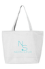 Neon Spur Logo Zippered Tote -Turquoise by Neon Spur