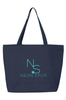 Neon Spur Logo Zippered Tote -Turquoise by Neon Spur