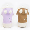 Cute Dog Clothes Cat Clothes Teddy Clothes Deerskin Velvet Lapel Jacket by My Store