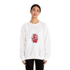 Anatomic Heart Patch Crewneck Sweatshirt | anti love graphic, punk Valentine by Tristan’s Treehouse