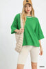 Umgee Ribbed Knit Top with Contrast Trim by FitiqueFit