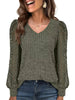 Lace Sleeve V-Neck T-Shirt by Simply Love