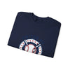 United by Baseball Crewneck Sweatshirt | Patriotic Baseball Graphic, Vintage Red White Blue by Tristan’s Treehouse