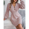 Women’s Cable Knit Sweater Dress by FitiqueFit
