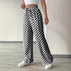 Checkerboard High-Waisted Wide-Leg Pants | 4 Colors S–XL by FitiqueFit