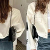 Women's Solid Color Long Sleeve Baseball Jacket by FitiqueFit