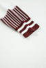 Brown Two Tone Striped Patchwork Drop Shoulder Sweater by Wild and Free Boutique