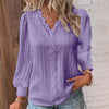 Women’s Lace-Trim V-Neck Blouse by FitiqueFit