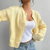Light Ribbed Button-Up Cardigan by FitiqueFit
