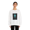 Bioluminescent Jellyfish Crewneck Sweatshirt | neon jelly print, deep-sea aesthetic by Tristan’s Treehouse