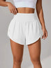 Loose-fitting High-waisted Ruffled Yoga Shorts by My Store