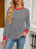 Striped Long Sleeve Casual T-Shirt by Simply Love