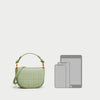 Women's green shoulder bag
