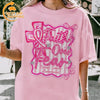 "In October We Wear Pink" Horror Halloween Breast Cancer Shirt – Support Squad Tee, Cancer Survivor Apparel by Dog Mom Hat