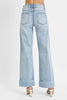 Risen Plus Size Tummy Control High Rise Ankle Cuffed Jeans