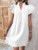 Elegant Ruffled Cap Sleeve Mini Dress Feminine & Flowy Summer Dress by Stevvex
