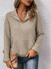 Textured Quarter Snap Sweatshirt by Wild and Free Boutique