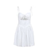 Fashionable Elegant Slim-fit Hollow-out Pleated Dress Women