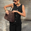 Women's Elegant Sleeveless Vest & Wide-Leg Pants Set – Office 2-Piece by FitiqueFit
