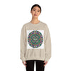 Psychedelic Botanical Mandala Crewneck | Festival Art Sweatshirt by Tristan’s Treehouse