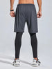 Men's Plus Size Elastic Waist Active Shorts