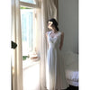 Niche High Sense Dignified Goddess Fan High End Light Luxury Square Collar Socialite Fairy Long Dress Female