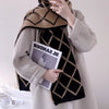 Big Brand Style Diamond Plaid Scarf Student Couple Thickened Warm Wool