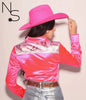 Let Er Buck Luxury Western Pearl Snap Rodeo Shirt by Neon Spur