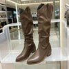 Chunky Heel Suede Riding Boots Women by FitiqueFit