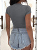 Scoop Neck Short Sleeve T-Shirt