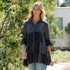 3/4 Ruffle Sleeves Western Blouse Top (New Color) by DoodleBug's