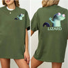 "Lizard Lizard Lizard" 2-Sided T-Shirt – Funny Meme Unisex Tee by Dog Mom Hat