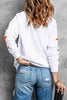 Letter & Star Round Neck Long Sleeve Sweatshirt by Wild and Free Boutique