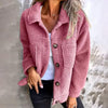 Plus Size Women’s Solid Color Sherpa Jacket by FitiqueFit