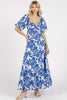 New Summer Cutout Back Floral Sweetheart Neck Puff Sleeve Dress – Unique, Romantic and Trendy Floral Dress with Puff Sleeves and Cutout Back by Stevvex