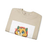 Cute Cheeky Kitty Illustration Sweatshirt | Rodent-Core Cute-Meets-Subversive by Tristan’s Treehouse