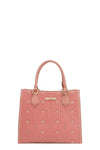 Nicole Lee USA Structured Tote Bag Monogram Print Pattern
