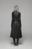 Dark Punk Jacket Cracked Knit Leather Rocker Costume