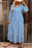 Printed Tie Neck Maxi Dress