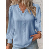 Women’s Lace-Trim V-Neck Blouse by FitiqueFit