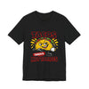 TACOS NOT TARIFFS Tee | taco pun, protest typography by Tristan’s Treehouse