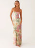 Printed Sleeveless Strap Bodycon Maxi Dress | High Waist by FitiqueFit