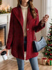 Women's Plaid Collared Neck Buttoned Long Sleeve Jacket – Classic & Lightweight Outerwear for Everyday Wear by Stevvex