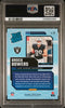 Graded 2024 Panini Donruss Brock Bowers #9 Rated Rookies Retro Rookie RC Football Card PSA 10 Gem Mint
