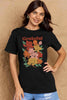 Simply Love Full Size GRATEFUL Flower Graphic Cotton T-Shirt by Simply Love