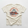 QUEEN CITY GARAGE TEE - VINTAGE CREAM by LITTLE RAD THINGS