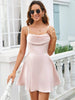 Plunging Neck Halter Dress – Waist-Cinching Elegant Style by FitiqueFit