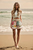 Women’s Retro Floral Print Casual Shorts by FitiqueFit