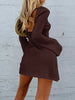 Elegant Backless Dress Round Neck Long Sleeve Mini Dress Stylish Party Girls Dress by Stevvex